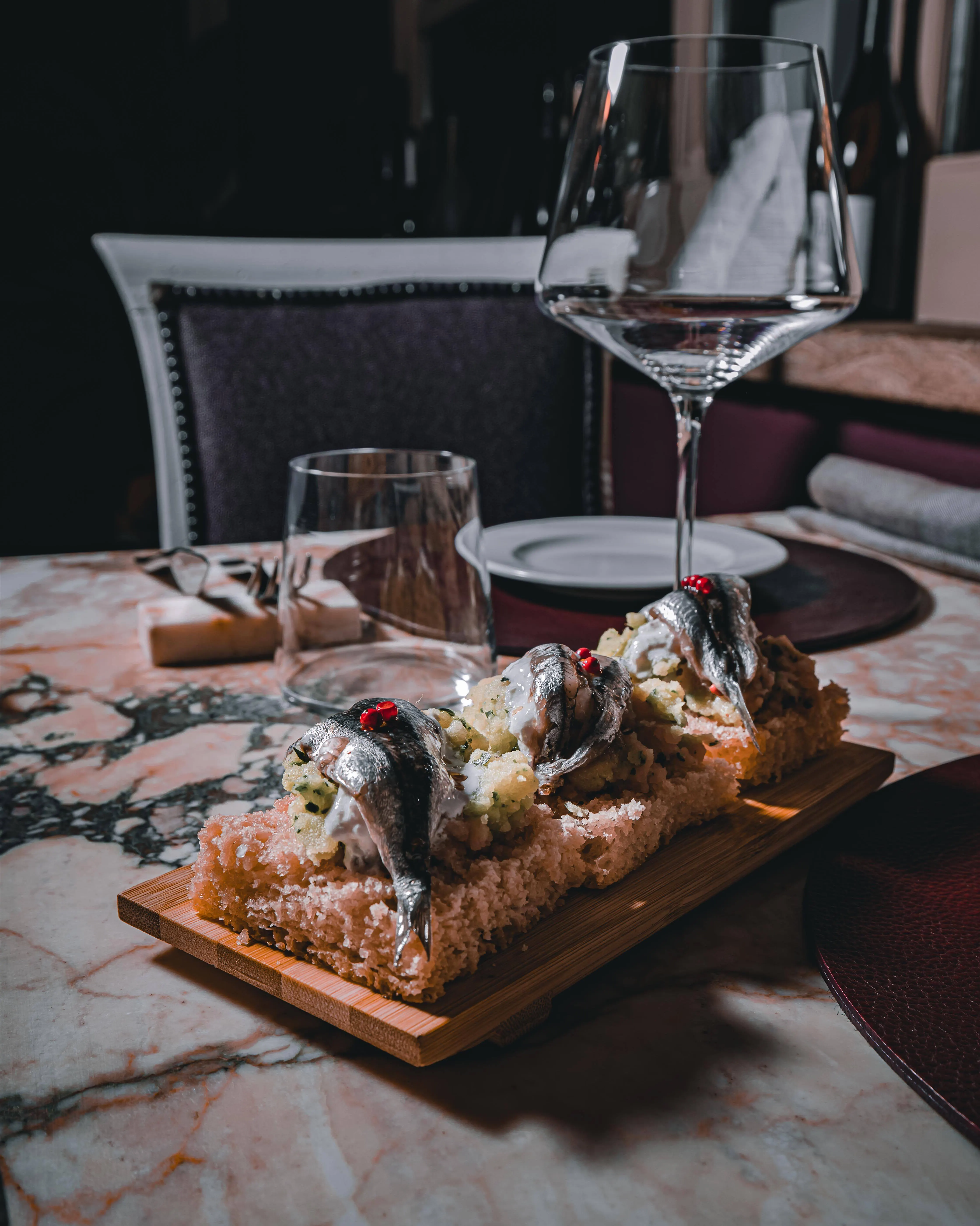 Montadito de anchoas — taberna marinera El Rocío de Peñalara, Pozuelo de Alarcón