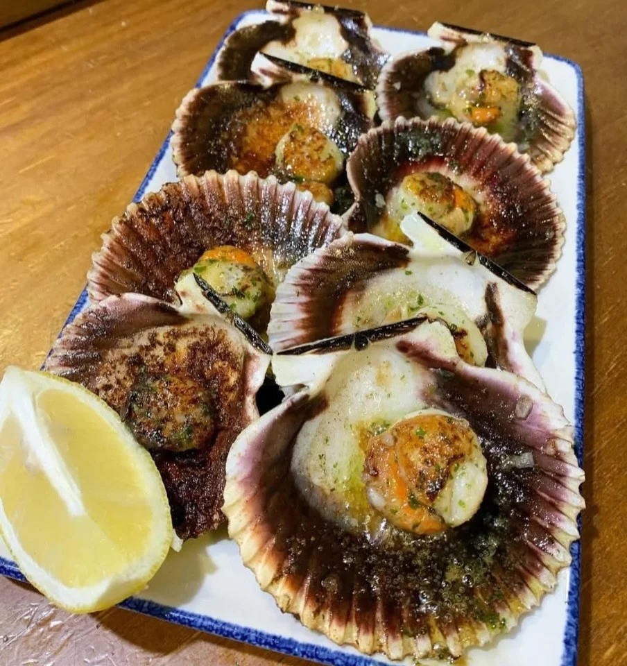 Zamburiñas a la plancha — El Rocío de Peñalara, mariscos frescos Pozuelo